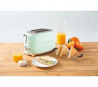 Тостер Smeg 50's Style TSF01PGEU на 2 скибки, пастельний зелений