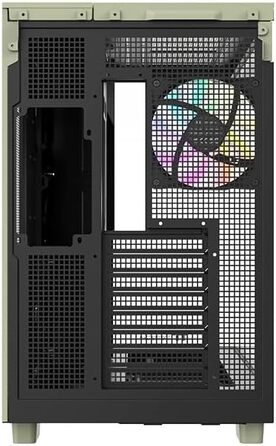 Корпус Thermaltake TG ARGB ATX Mid-Tower View 380 XL Wood (Matcha Green) з 4 вентиляторами ARGB, USB-C, підтримка радіатора 360mm