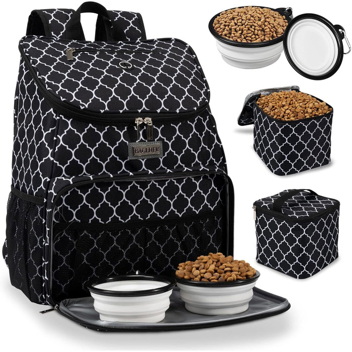 BAGLHER Рюкзак для собак, переноска для подорожей, чорний - Classic