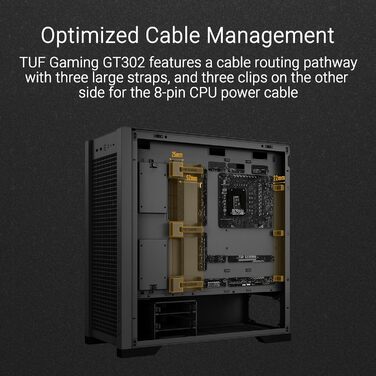 Корпус ПК ASUS TUF Gaming GT302 ARGB Black - Mid-Tower ATX з 4 вентиляторами ARGB, чорний