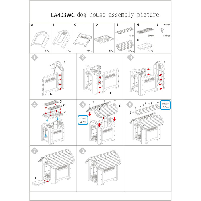 Клітка для собак Ланко з туалетом. Внутрішній та зовнішній простір з вентиляційними отворами. Міцний матеріал. 75x59x66см. Синій та білий.
