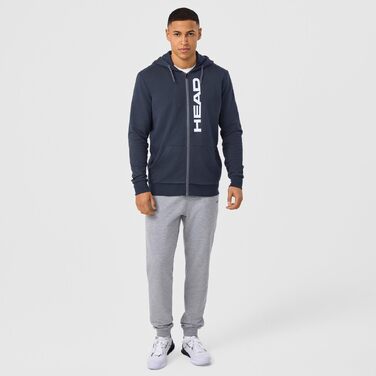 Чоловіча толстовка на блискавці Head Club Original Hoodie Fz, темно-синя, розмір XL