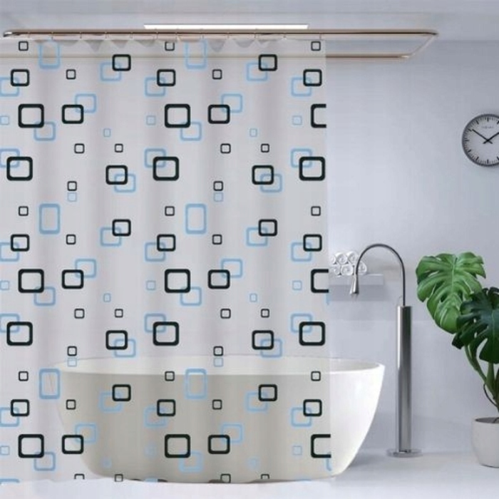 Текстильна штора для ванни Profi ID, 170 x 180 см