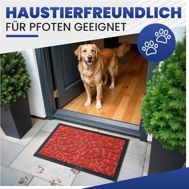 Килимок для дому та вулиці Bodenständig® - міцний, 80x120 см. Ефективно очищає взуття, ідеальний для входу в дім.