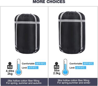 REDCAMP XL Cotton Sleeping Bag - Warm, Removable Hood, Flannel Comfort - 3-4 Season Sleeping Bag for Adults & Kids - Camping, Outdoor, Fishing - Blue (2lbs/3lbs Fill)