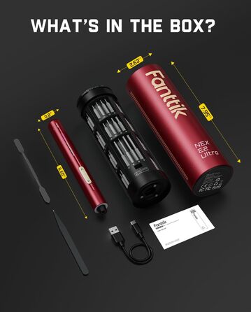 Набір викруток прецизійних Fanttik E2 Ultra 50 в 1 для ремонту iPhone, ноутбуків, годинників, окулярів (червоний)