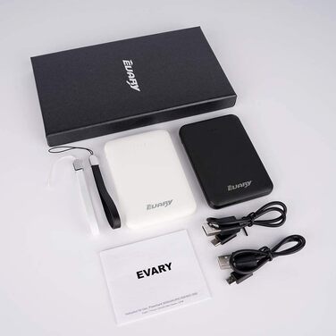 Портативний зарядний акумулятор 5000mAh 007 (Чорний та Білий) - 2 шт.
