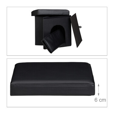 Relaxdays Dog Box Ottoman
