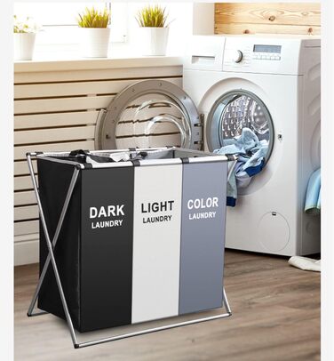 YIHAOBOX Laundry Baskets Large Foldable Laundry Bag Dirty Basket Waterproof Clothes Classification Bathroom Organizer - Laundry Basket - Laundry Chest