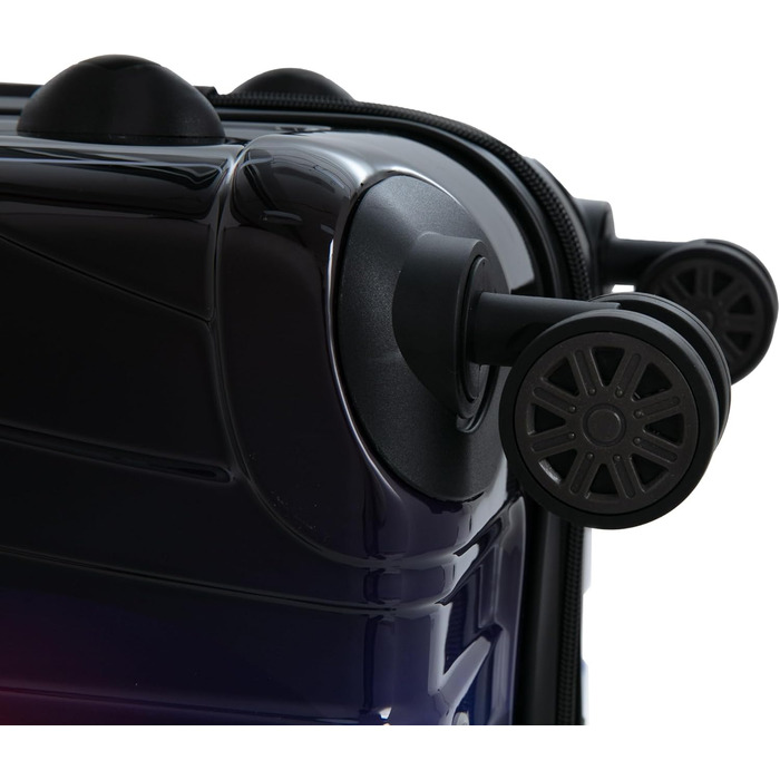 Чохол-валіза Suitline з жорстким корпусом, XL, 76 см, 96-110 літрів, ABS, TSA, Неоновий блакитний