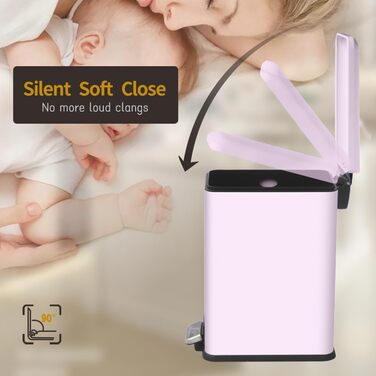 Відро для сміття кухонне 30 літрів з кришкою, педальним механізмом, зелене, для кухні, ванної кімнати та офісу