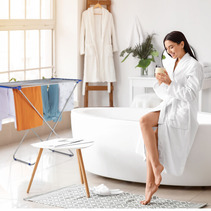 Relaxdays Extendable Clothes Drying Rack made of Stainless Steel