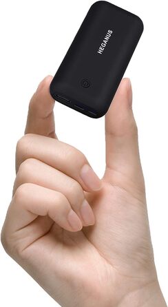 Powerbank 10000mAh Mini: Компактний зовнішній акумулятор для зарядки телефону. Micro USB + USB-C