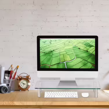 Relaxdays Screen Stand Glass
