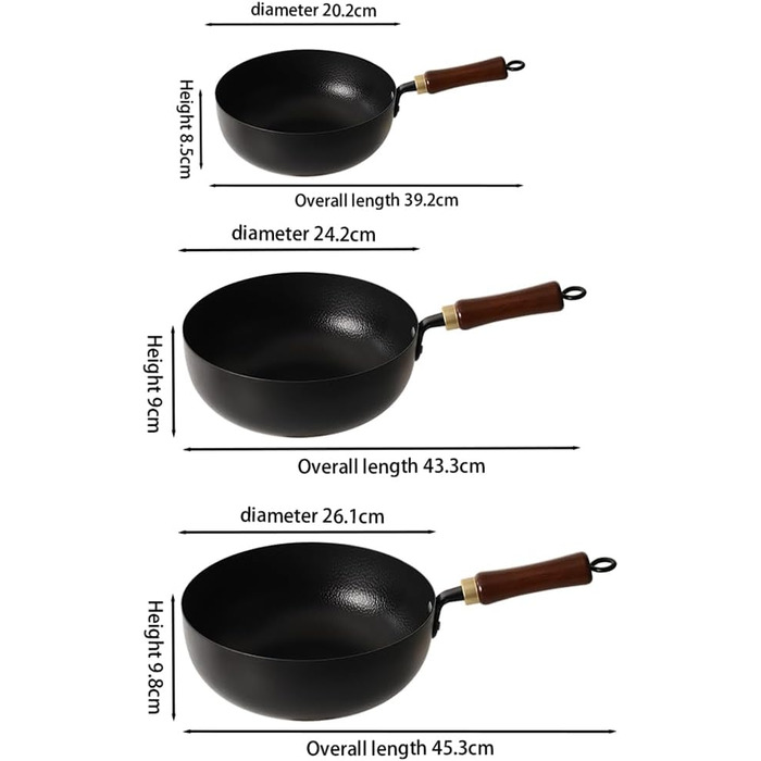 Набір сковорідок з нержавіючої сталі 1.5 мм з антипригарним покриттям (4 шт.) | 26, 24, 20, 18 см | Кухонний посуд