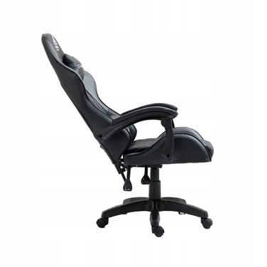 Ігрове крісло Alpha Gaming Carbon, штучна шкіра, чорно-сіре