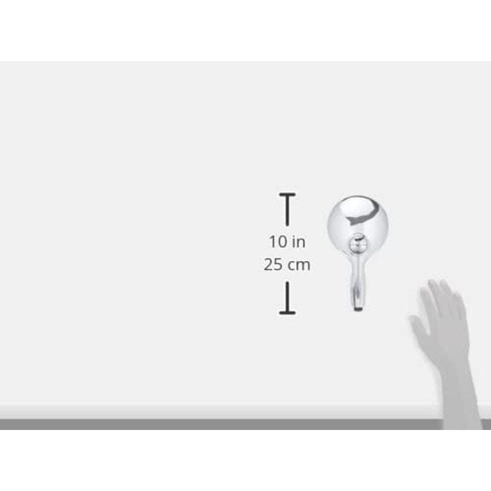 Grohe Vitalio Rain 130 Hand Shower with 4+ Spray Types, Chrome 26107000 Hand Shower - Shower Head 13 Cm - 9.5 L/Min Diameter 130mm