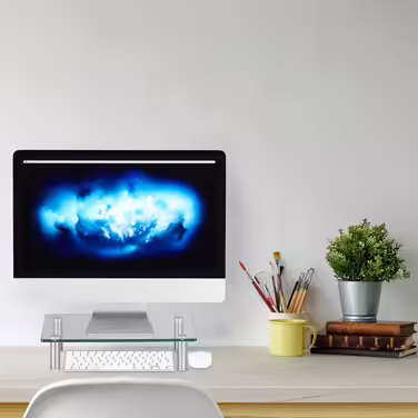 Relaxdays Screen Stand Glass