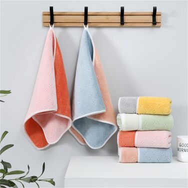 М'які рушники з мікрофібри SOFTBATFY, 4 шт., 35.6 x 76.2 см, швидковисихаючі – для ванної кімнати, душу, спа (кольоровий принт)