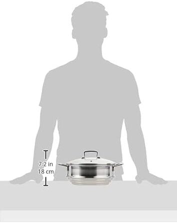 Пароварка Le Creuset з нержавіючої сталі з скляною кришкою, 24 см
