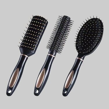 Набір гребінців та щіток для волосся 3 шт. Антистатичні, масажні, для жінок, чоловіків, дітей. Підходить для всіх типів волосся (мокрого та сухого)