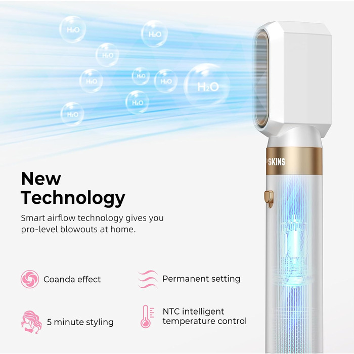 Atopskins Pro Air Styler 6 в 1: Фен-щітка, плойка, стайлер для волосся, сушка, укладка, для всіх типів волосся