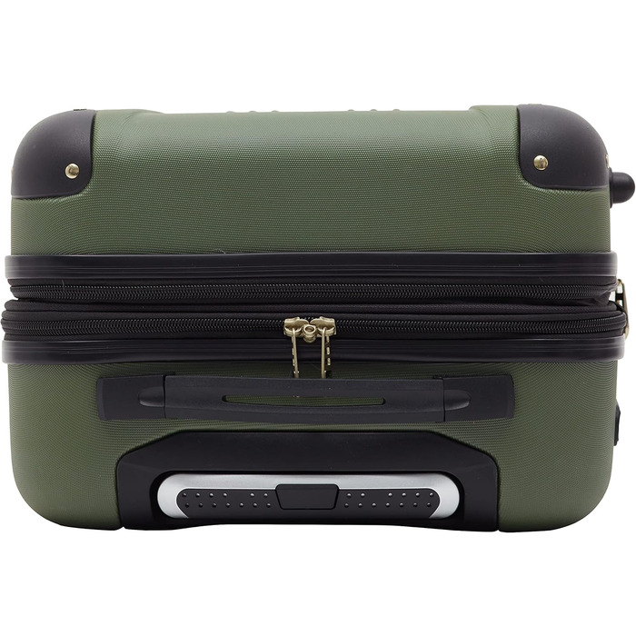 Чемодан валіза Travelers Club Chicago Hardside розширюваний спінер 20' Carry-On, колір Thyme Green