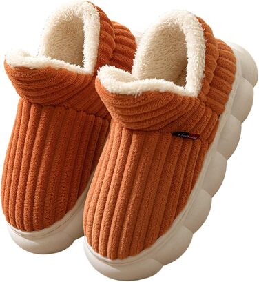 Зимові домашні тапочки для жінок, теплі, закриті, унісекс, з неслизькою підошвою, товсті, модель 