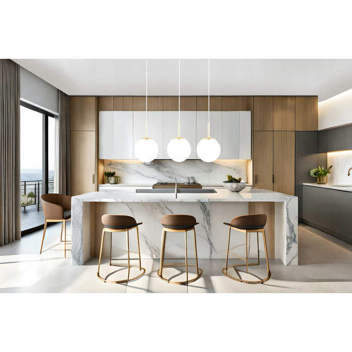 Підвісна люстра Elko-Lighting Milo Gold на 3 цоколі E27