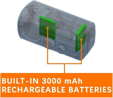 Радіо URPRO на ручному валу з AM/FM, 3000 mAh Powerbank, SOS-сигнал, LED-ліхтарик, USB-зарядний пристрій для мобільного телефону - ідеально для кемпінгу та походів