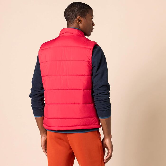 Чоловіча жилетка Amazon Essentials з ізольованим пухом та флісовою підкладкою (XS, Червона)