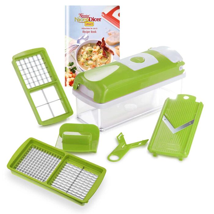 Набір Genius Nicer Dicer Smart 6-Piece - набір для нарізання овочів та фруктів (кубики, соломка, скибки, смужки, часточки)