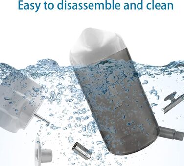 Водяна пляшка для собак [Сірий, 500 мл] - Водяний диспенсер для домашніх тварин, не протікає. Підходить для собак, котів, кроликів, клітки. Об'єм 500 мл, сірий колір