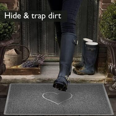 Килимок Nicoman Star Geprägt з зірковим тисненням (для дому та вулиці), 60x40 см, коричневий