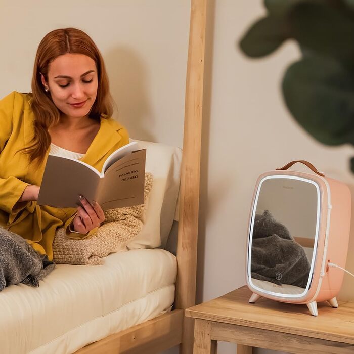 Міні-холодильник Cecotec Bamba CoolingBeauty 6000 з дзеркалом, 6л, білий (рожевий)