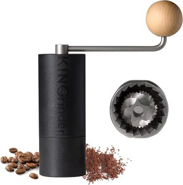 KINGrinder P0 - ручна кавомолка для моки, френч-пресу та крапельного фільтру, 20г, нержавіюча сталь