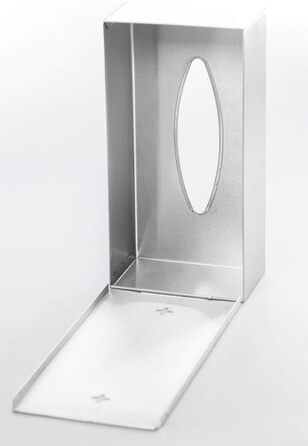 blomus -NEXIO- Kleenex box made of matte stainless steel, cosmetic tissue box for all paper tissues, paper towel dispenser with one-hand operation, exclusive bathroom accessory (H / W / D: 7 x 24 x 12 cm, stainless steel, 66653)