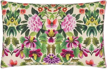 Designers Guild Ikebana Damask Cushion Cover, Printed, Cotton Percale, 50 x 75 cm