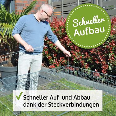 Вольєр для дрібних тварин Zooprinz Weatherproof з міцним дахом та сонцезахистом - ідеальний для вашого улюбленця на вулиці. Міцний металевий каркас, компактно складається, 3 розміри (M).