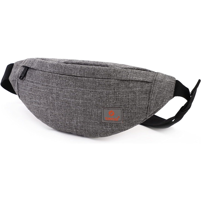 Поясна сумка TYNAT T201 сірого кольору – легка та зручна для туризму та спорту (жіноча/чоловіча)