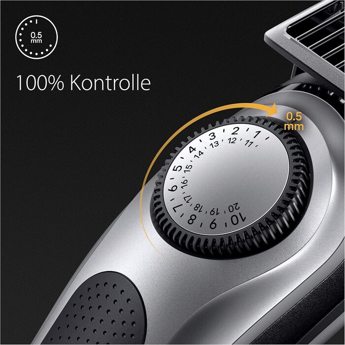 Триммер для бороди Braun Series 7 BT7420, акумуляторний, сірий - професійний тример з 40 насадками, водонепроникний, з Gillette Fusion5