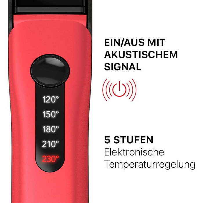 Випрямляч для волосся Swiss'X Pulsecare 101.20/I професійний з іонізацією, регулюванням температури, 3м кабель, Swiss Made