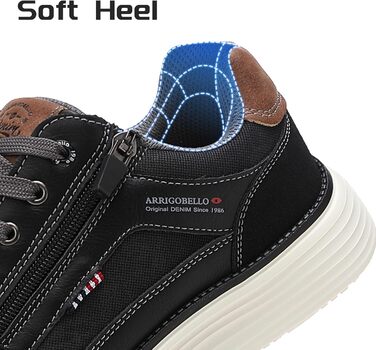 ARRIGO BELLO Чоловічі кросівки для активного відпочинку: легкі, зручні, для туризму та бігу. Розміри 41-46, колір чорний