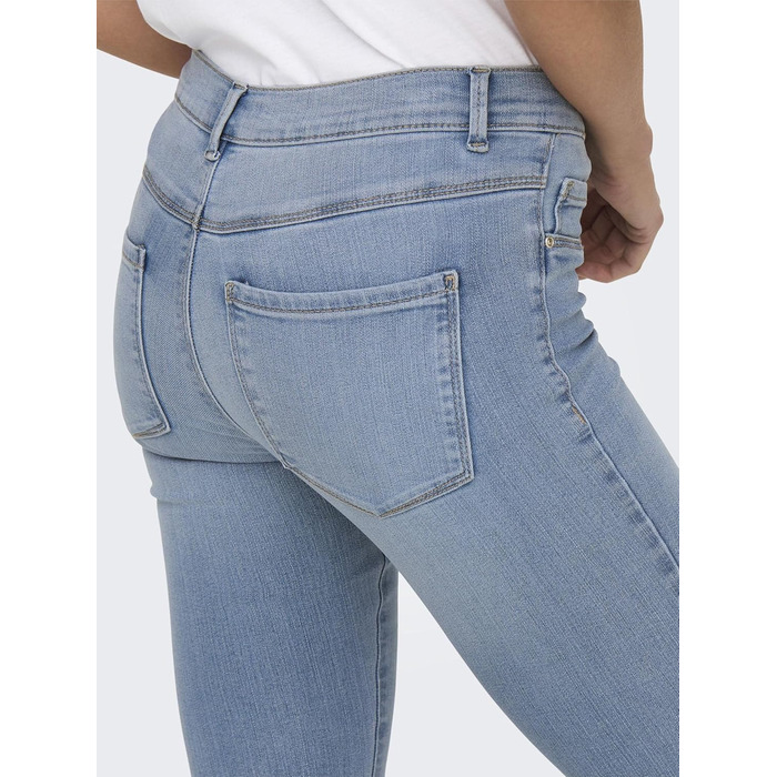 Джинси жіночі Only Skinny DNM NOOS блакитні, базові, стрітстайл (L / 32L, світло-синій денім)