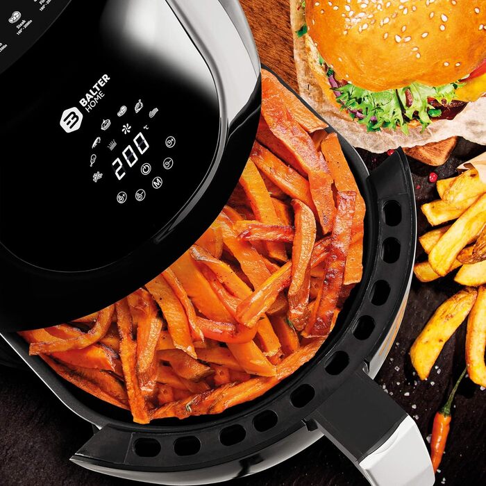Бальтер Фритюрниця з гарячим повітрям Air Fryer XXL з міні-печі та дегідратором, 10 програм, HL-1200
