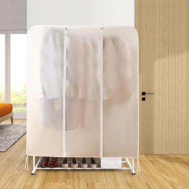 2 шт. Пранці для одягу GQC, великі, прозорі, з PEVA, 150 x 50 x 150 см - захист від пилу, для одягу, костюмів, пальто, сорочок, курток