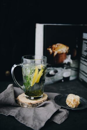 Набір склянок KROSNO Alex 4 шт. 400 мл: кавові, чайні, з ручкою | KROSNO