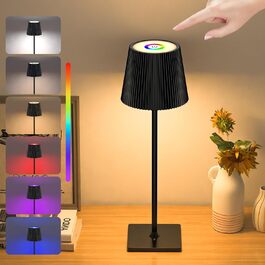 LED-лампа настільна бездротова Skele з регулюванням висоти, диммуванням, 3 колірних температур, IP54, 4000mAh, USB-C, чорна, для дому та вулиці
