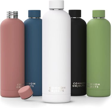 Stainless Steel Water Bottle | Leak-proof, insulated Thermos Bottle | Carbonated Water Suitable | Sports Bottle, water bottle, thermos | Office, Gym, Outdoor | THE ORIGINAL (Alpin White, 500 ml)