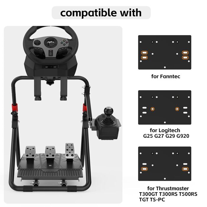 Підставка для керма PXN Racing A9 для Logitech G25 G27 G29 G920 GT500 T300RS/T300GT/T500RS/TGT/TS-PC V3 V9 V900 (складний, нахильний)